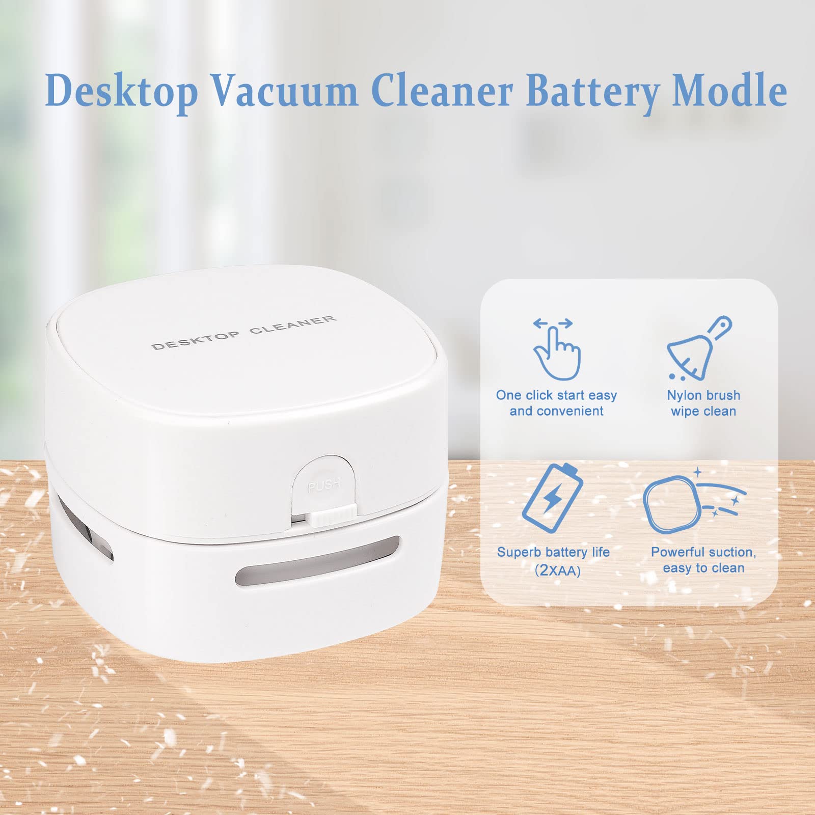 Sharper Image Portable Automatic Cleaning Desktop Vacuum Cleaner Office ...