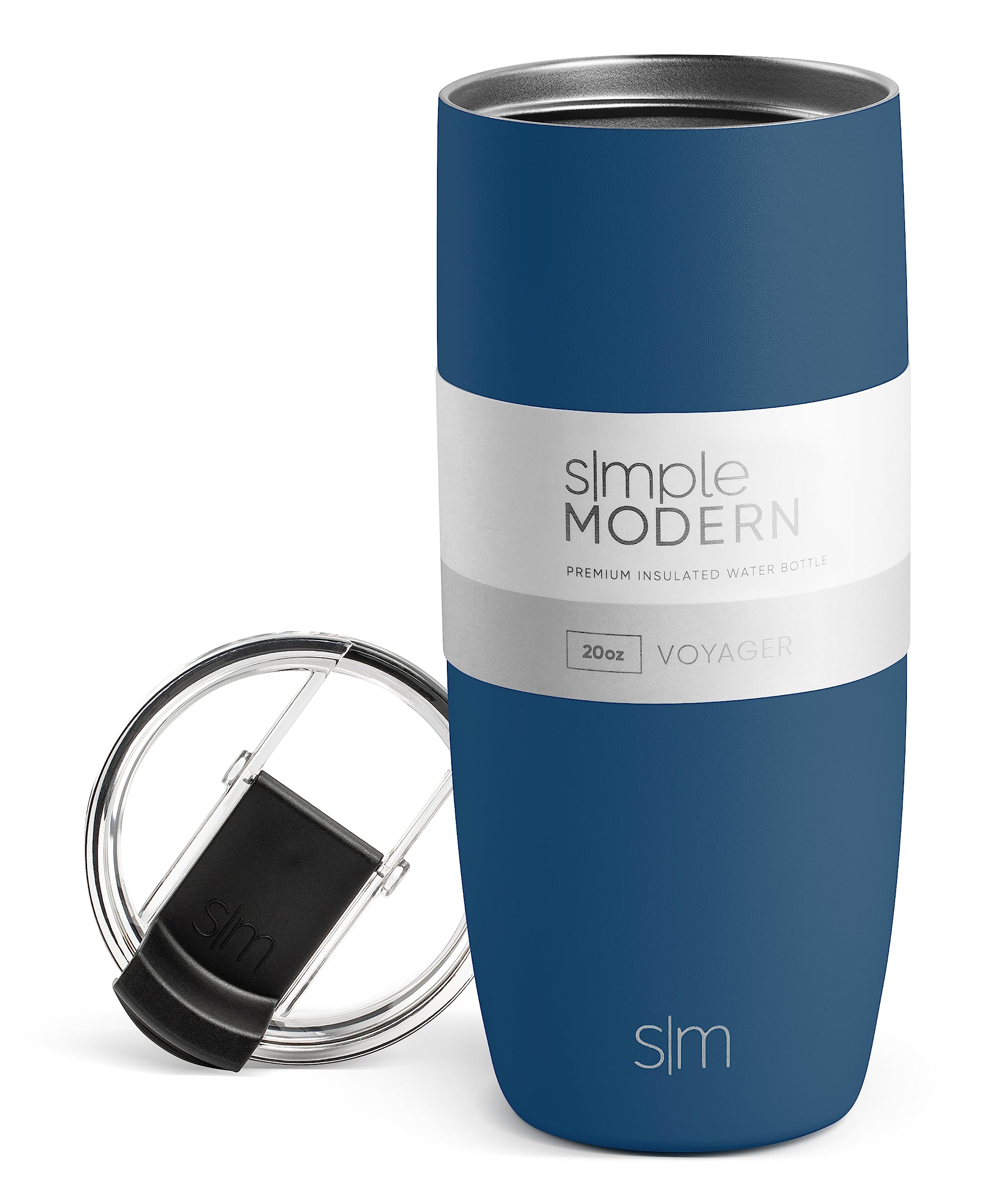 Simple Modern Travel Coffee Mug Tumbler with Flip Lid | Reusable Insulated Stainless Steel Cold Brew Iced Coffee Cup Thermos | Gifts for Women Men Him Her | Voyager Collection | 20oz | Slumberland
