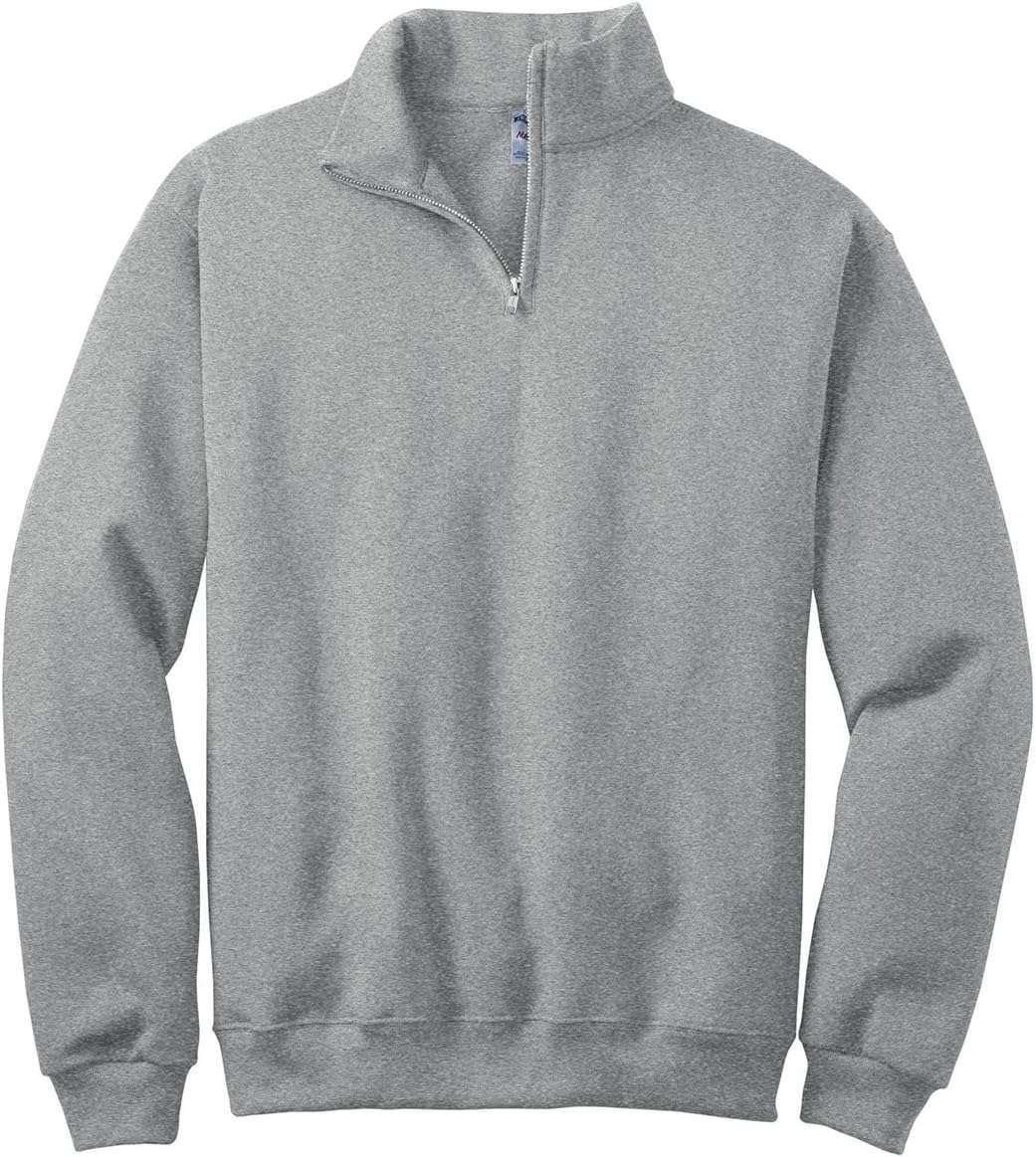 50/50 Blend Quarter-Zip Cadet Collar Sweatshirt by Jerzees