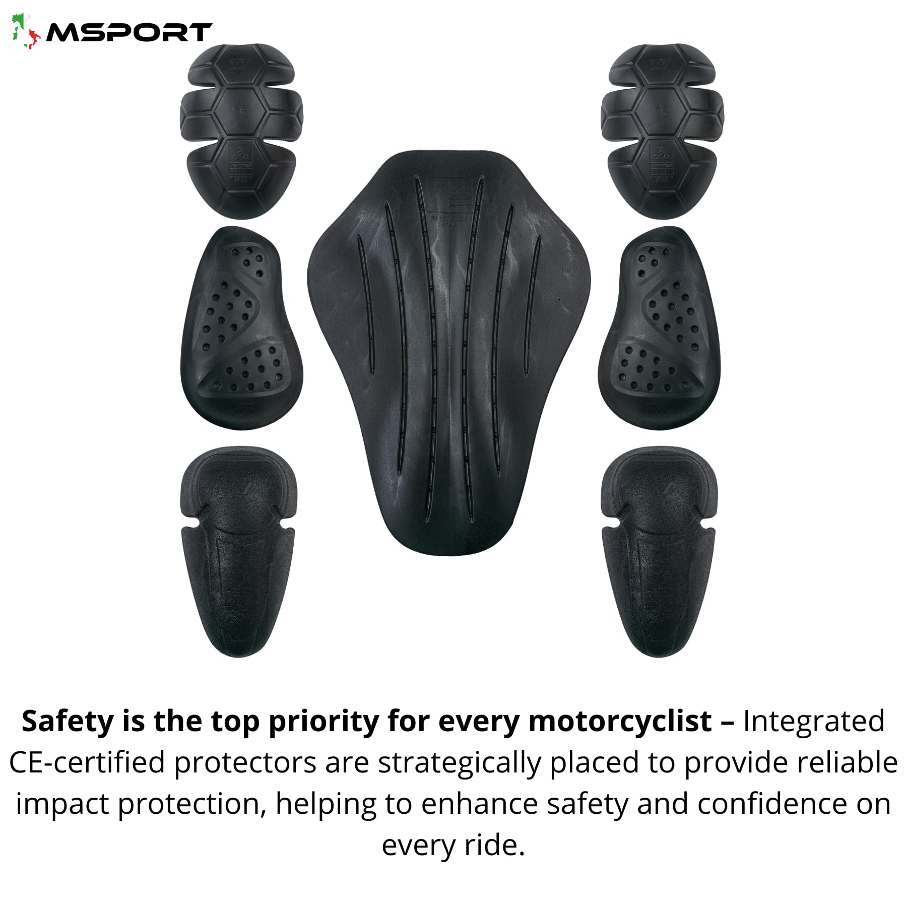 Msport Giacca Moto Donna Con Fodera Termica e Protezioni CE Rimovibili Giacca impermeabile e Traspirante