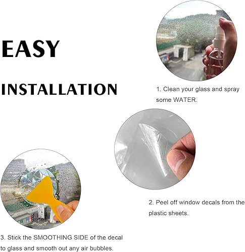 Miniatura 7 de 42 calcomanías estáticas de pájaros para ventana, anticolisión, para ataques de pájaros, alerta de cristal, disuasorio de pájaros, evita que los