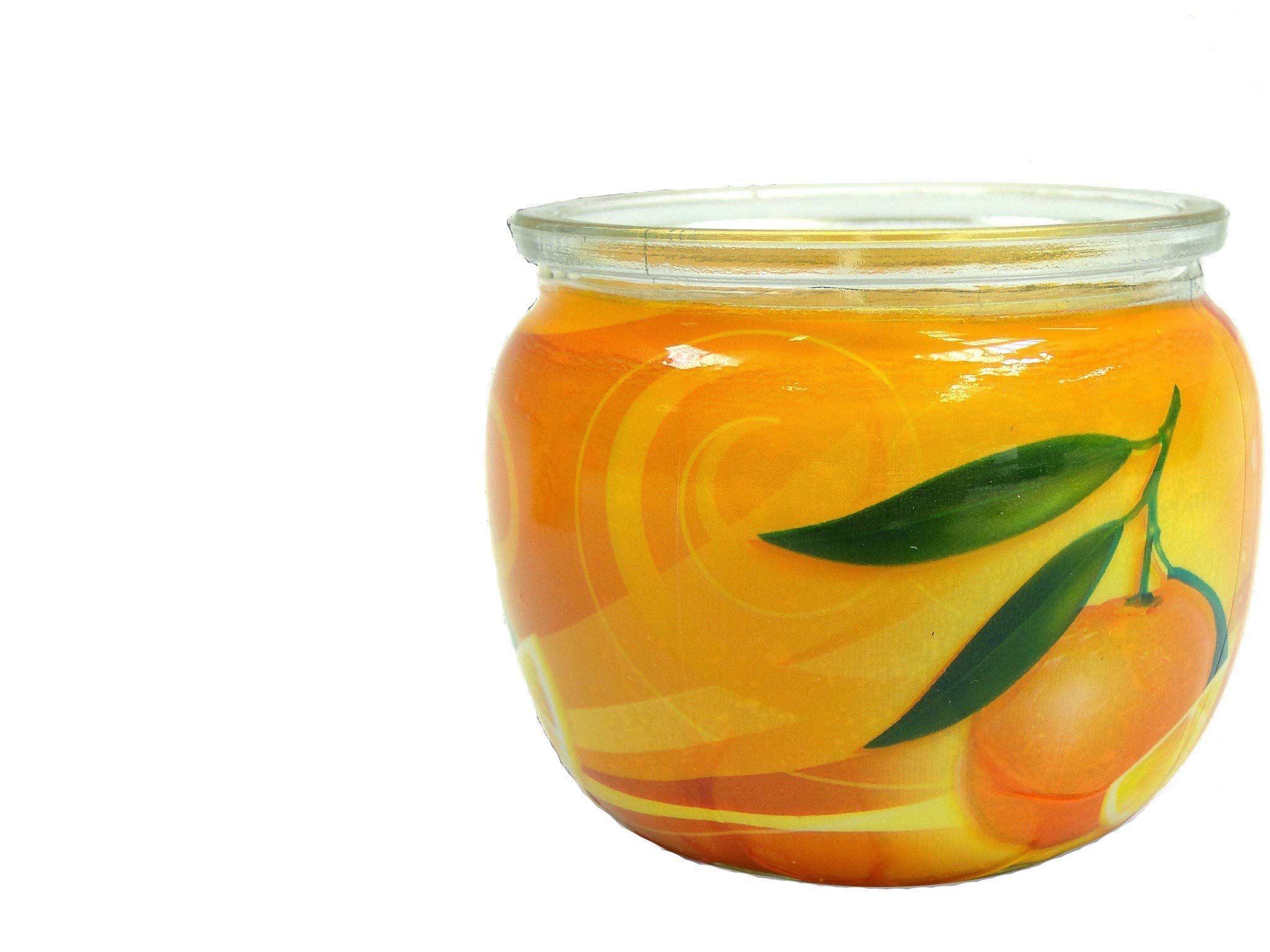 Bougie parfumée agrumes pot verre coulée à la main pour intérieur raffiné