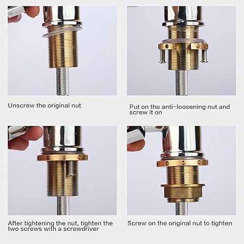 Miniatura 5 de Diámetro interior de 1.22 pulgadas1.220 in, juego de herramientas de fijación de grifo caliente y frío, tuerca de bloqueo (se adapta a tubos de
