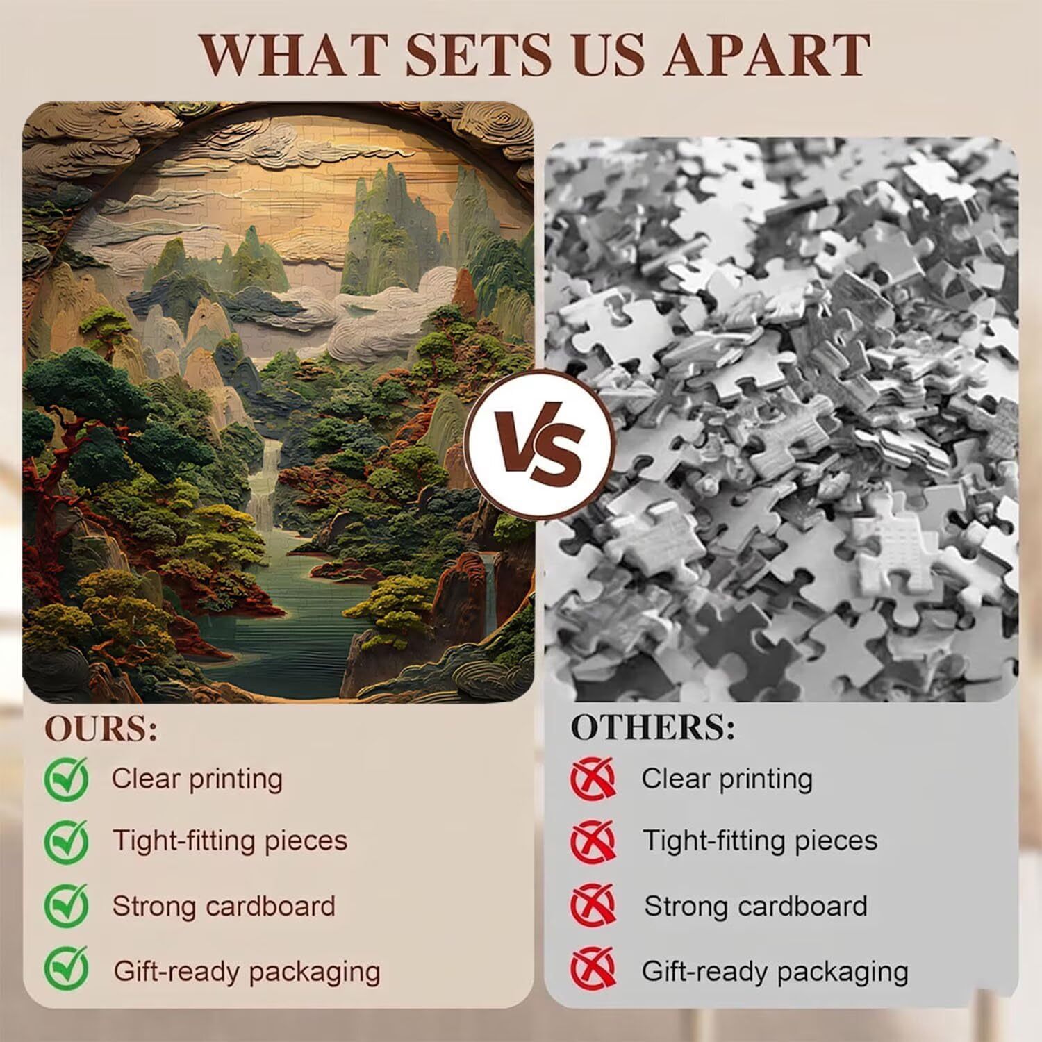 Puzzle 6000 Pezzi Classici, Puzzle paesaggio statua 179 x 105 cm, Gioco Educativo e Antistress in Legno con Poster Incluso, Ttività DIY per Famiglia, Regalo per Appassionati, Decor Parete Casa, f0-504