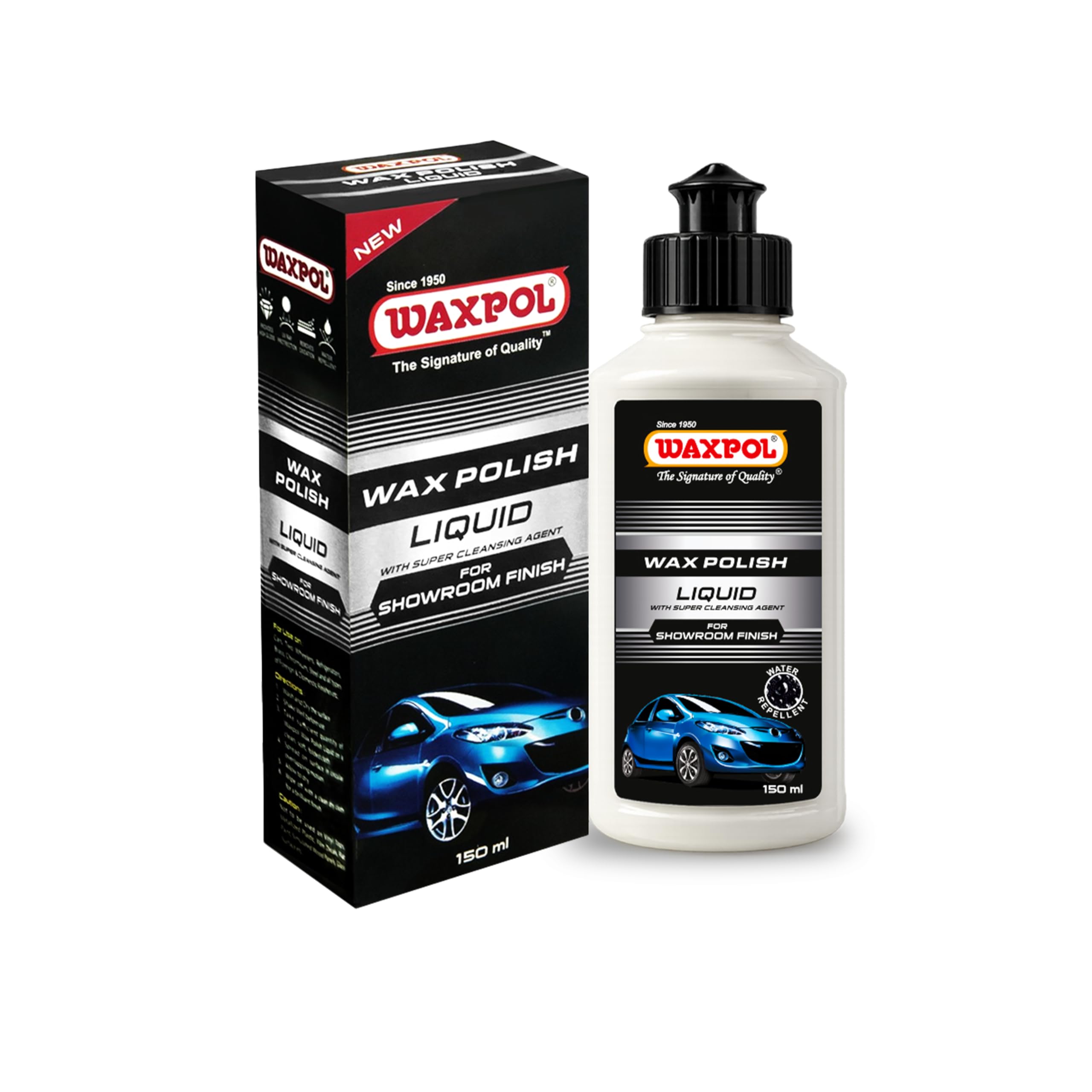 Waxpol Showroom Finish Liquid Car Polish (150 ml) (ASF820)