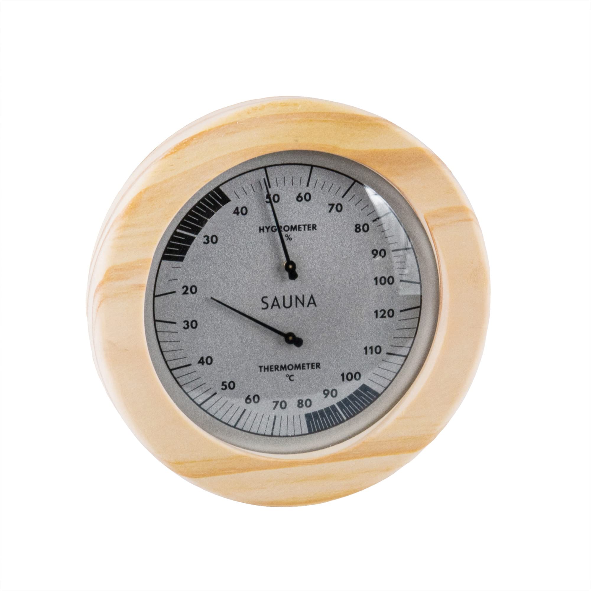 Saunify Lot de 5 seaux de sauna en pin avec insert en PVC, seau avec louche, sablier, thermo-hygromètre