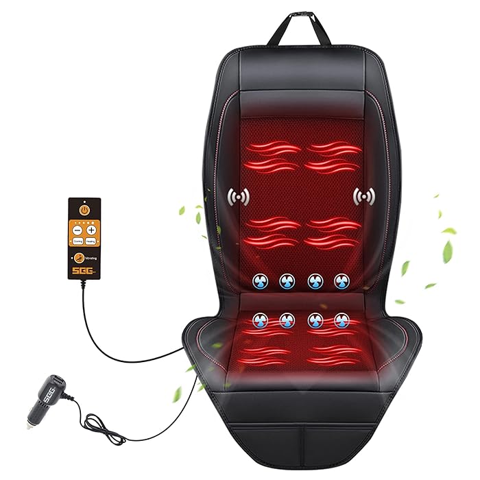 Buy SEG Direct 3in 1 Car Smart Seat Cushion, Vibrating Ventilating and