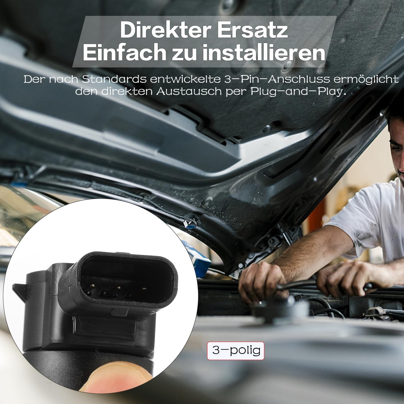 4X PDC Sensor Parksensor Einparkhilfe 0009052402 2215420417 Kompatibel mit Mercedes Kompatibel mit Benz E-Klasse W204 W164 W211 S211 Schwarz
