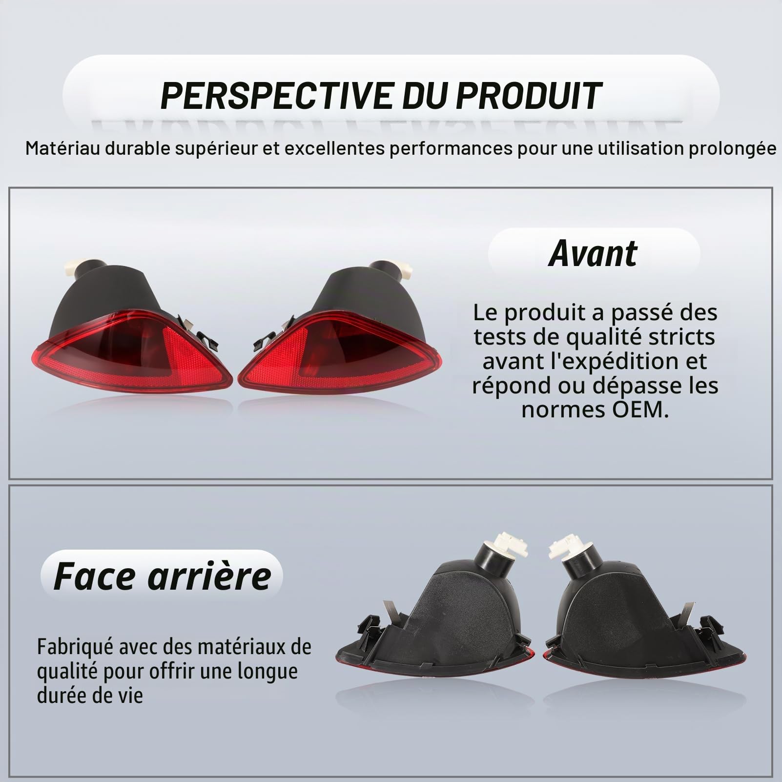 Feux Antibrouillard Arrière Droit et Gauche Clio III 2005-2014 | Remplace les Références 8200776054 et 8200776055