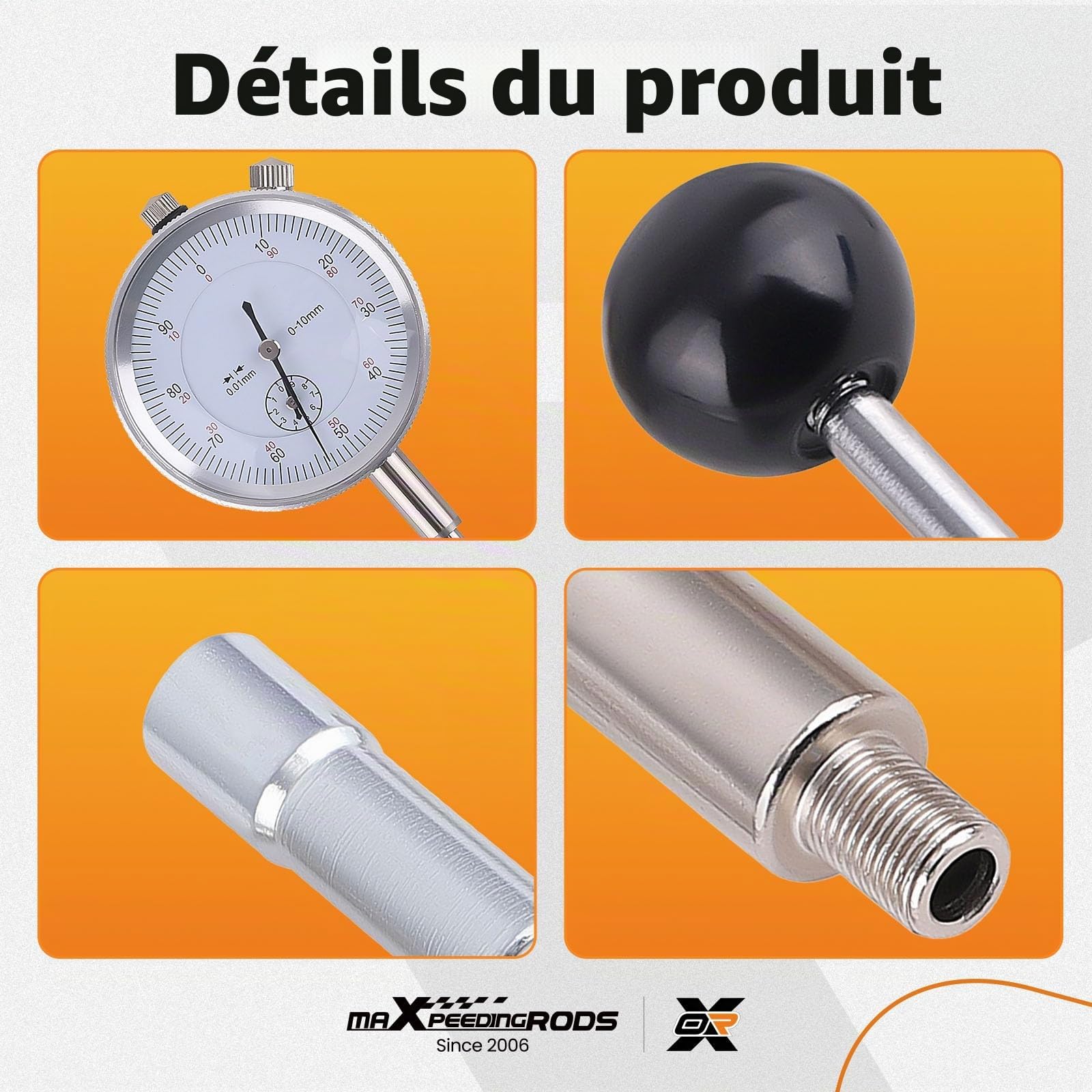 maXpeedingrods Ensemble d'outils de réglage de pompe d'injection de 7pièces | minuterie de mesure, synchronisation de pompe d'injection, adaptateur de régulateur statique pour moteurs turbodiesel