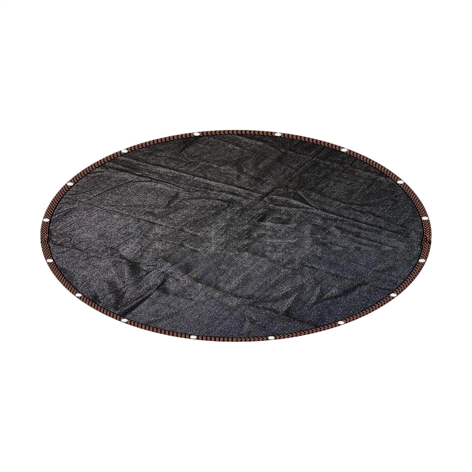 Trampoline Shade Cover Round Dustproof Sun Shade Net UV Protection Outdoor Windproof Canopy Tent With Ropes T Frame Trampoline Accessory PP Material 6FT 8FT 10FT 12FT 14FT Durable Garden Safety Cover