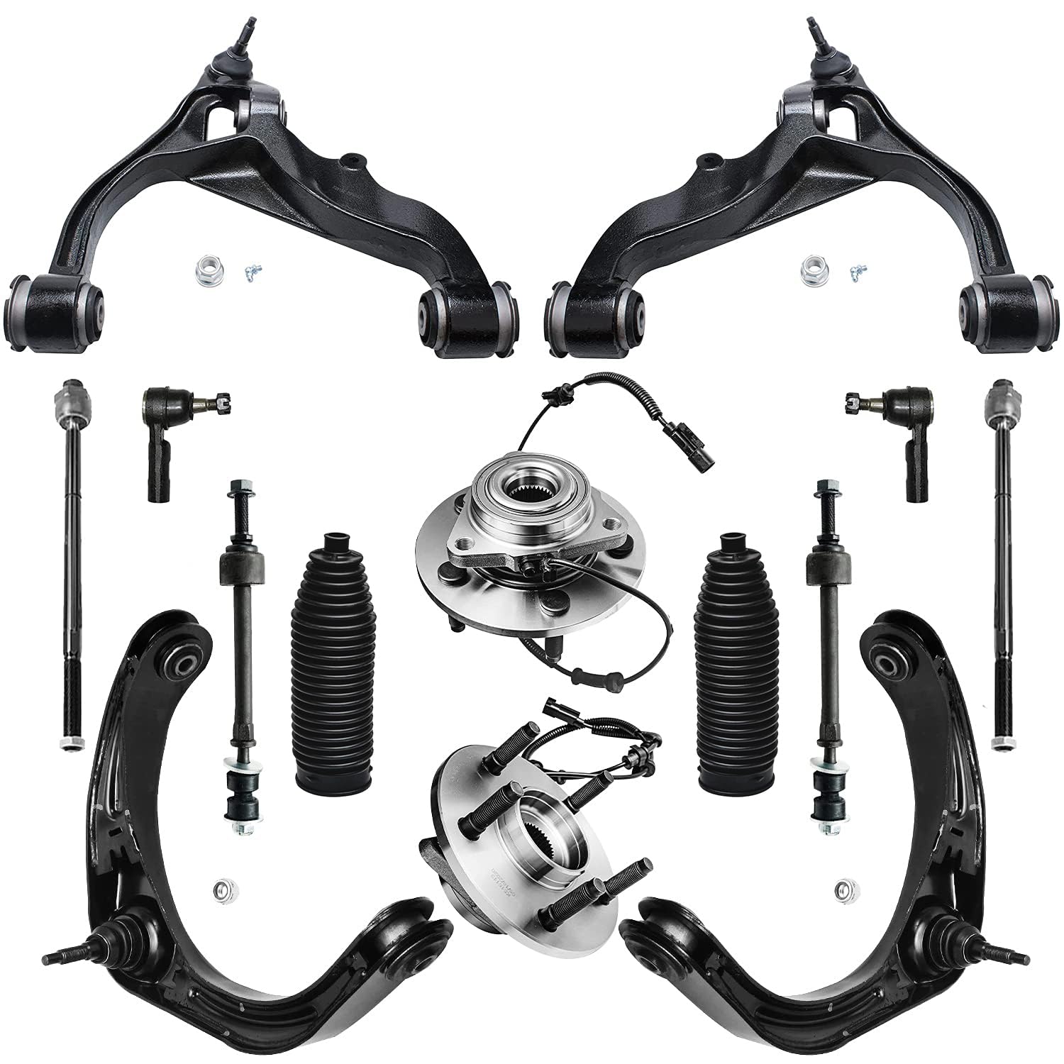 Detroit Axle - 4WD Front End 14pc Suspension Kit for 2006-2008 Ram 1500