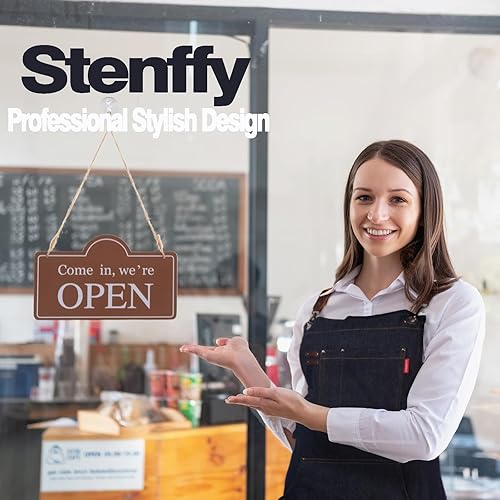 Miniatura 5 de Steffy - Delantal de cocina, lona de algodón, espalda cruzada ajustable, artista, pintura, delantal de trabajo de carpintero para hombres, mujeres,