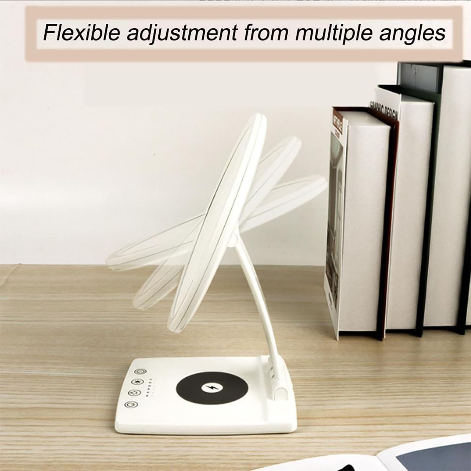 Lampade LED Happy Mood, Lampada Solare Per Terapia Della Luce Con Ricarica Wireless, Attenuazione Continua E Temporizzazione a 6 Velocità, Temperatura Di Colore 2700-5000K, Per Regalo Di Compleanno