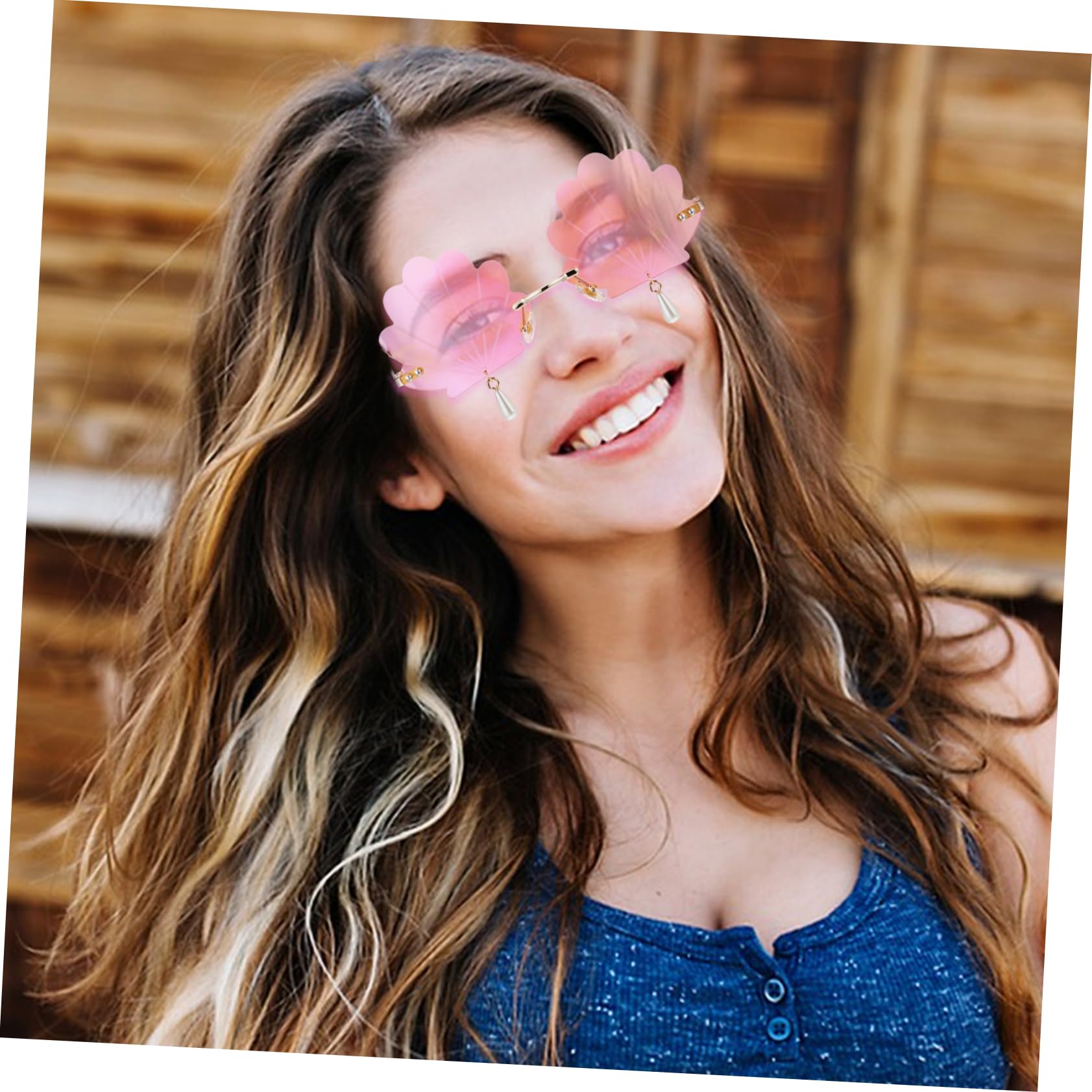 BESPORTBLE Powłoki Wisiorek Okulary Funky Okulary Przeciwsłoneczne Rave Okulary Przeciwsłoneczne Party Okulary Dla Dorosłych Disco Okulary Przeciwsłoneczne Okulary Bez Oprawek Fantazyjne