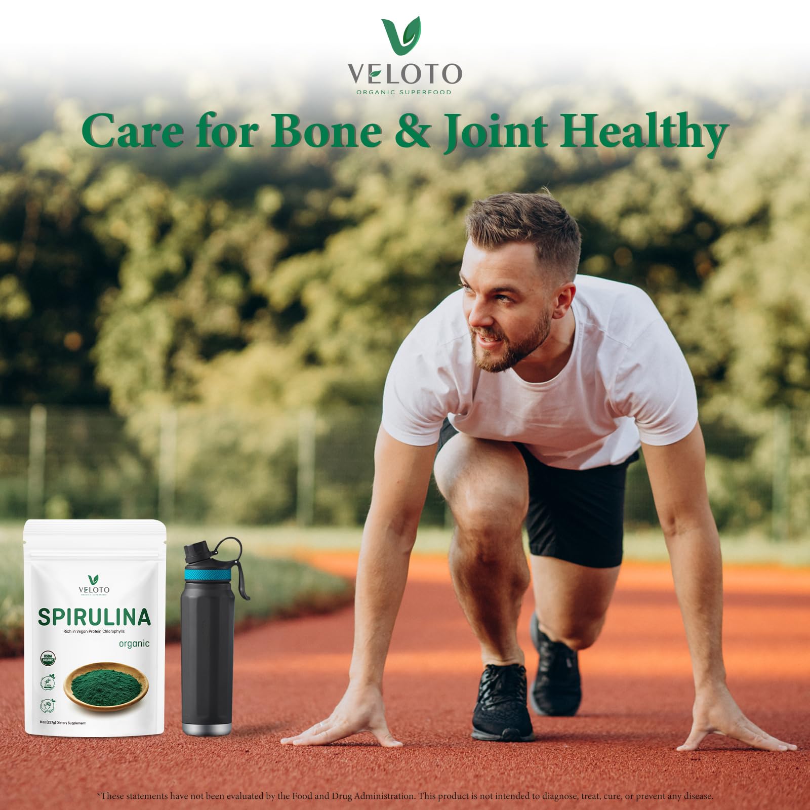 VELOTO Organic Spirulina Powder, Natural Green Superfood(8 oz) — Amazon image 9