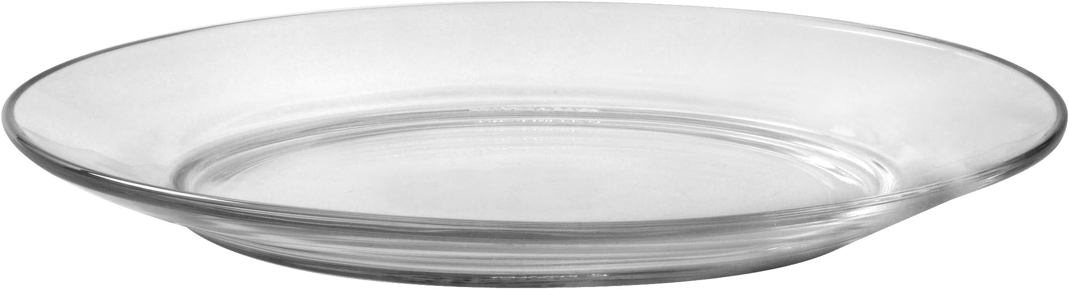 3012AF06/6 Made in France, LYS 7-1/2 Inch Clear Dessert Plate, Set of 4, Glass