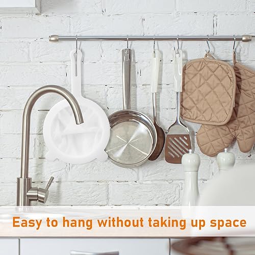 Miniatura 6 de Paquete de 2 coladores de jugo de malla ultra fina, colador de plástico de nailon para alimentos, colador de malla de yogur con mango para jugo de