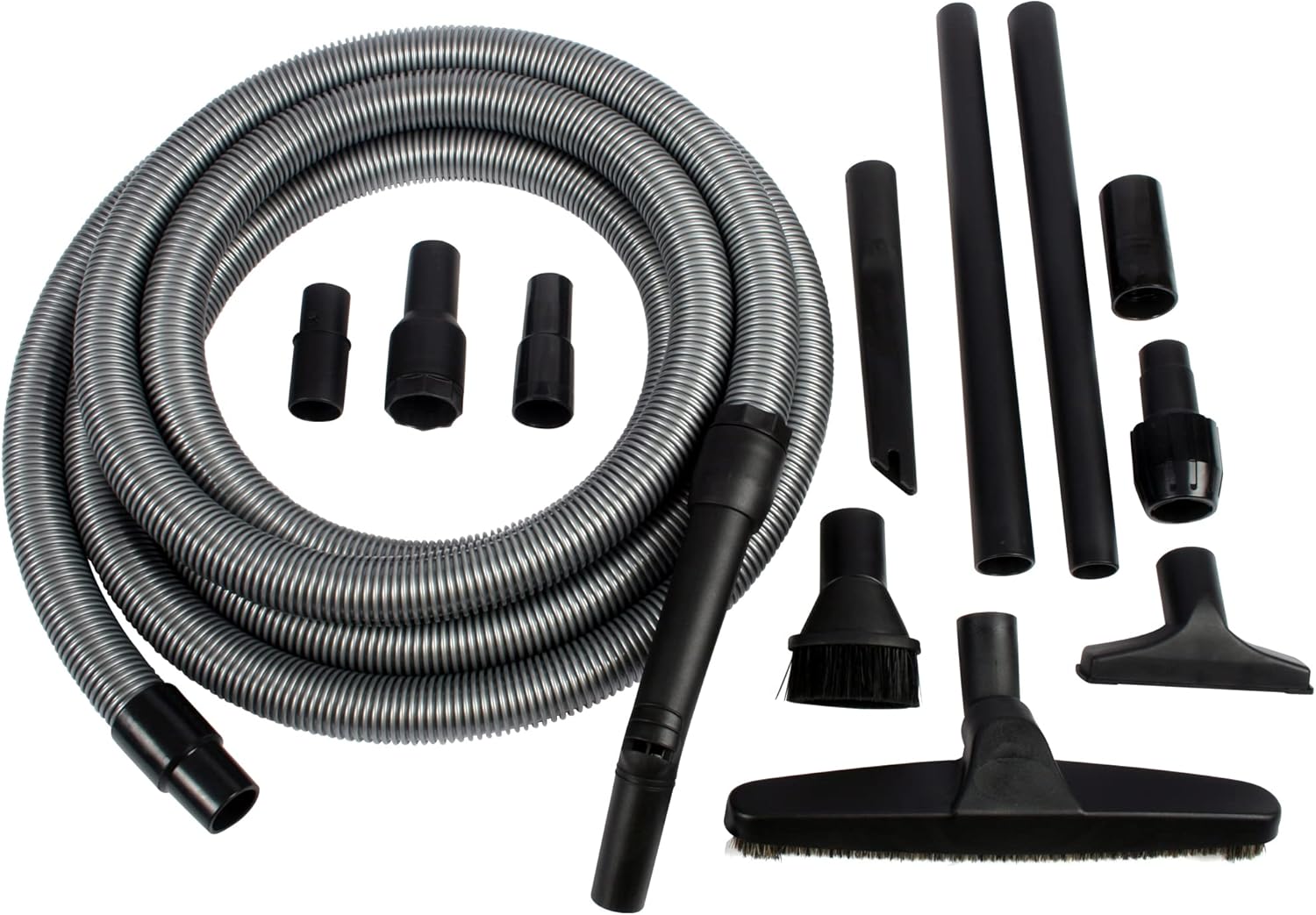 Cen-Tec Systems Upright and Canister Vacuum Extension Attachment, 20 Ft. Hose w/Complete Kit, Black