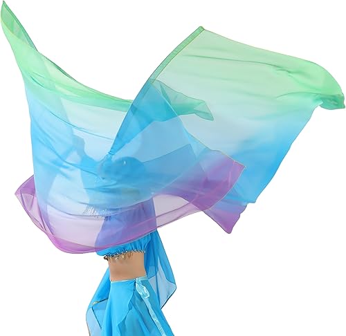 Miniatura 8 de MUNAFIE Juego de banderas de adoración de 55 x 78 pulgadas (2 banderas + 2 varillas + 1 bolsa de almacenamiento) banderas de baile de alabanza para