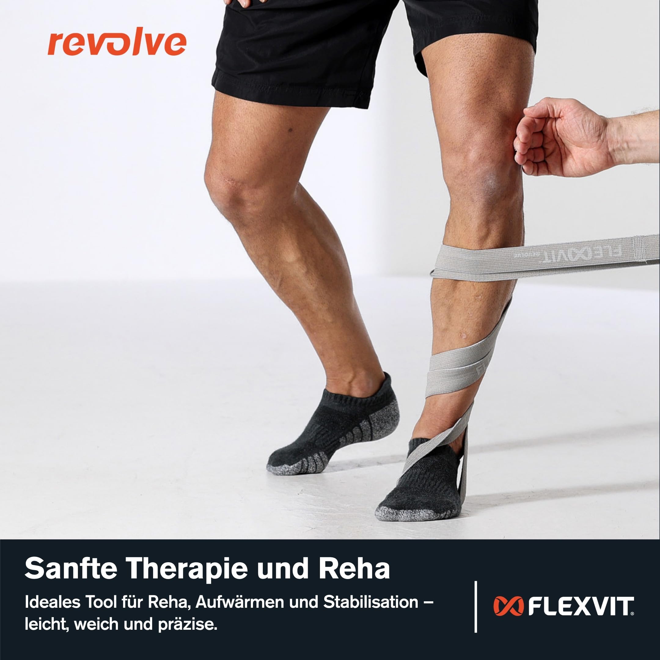 FLEXVIT Revolve - Superband für Kraft, Core und Mobility | Powerband für zuhause, Büro, Fitnessstudio & Outdoor | Fitnessband waschbar, robust & reißfest | Made in Germany | 5 Widerstandsstufen