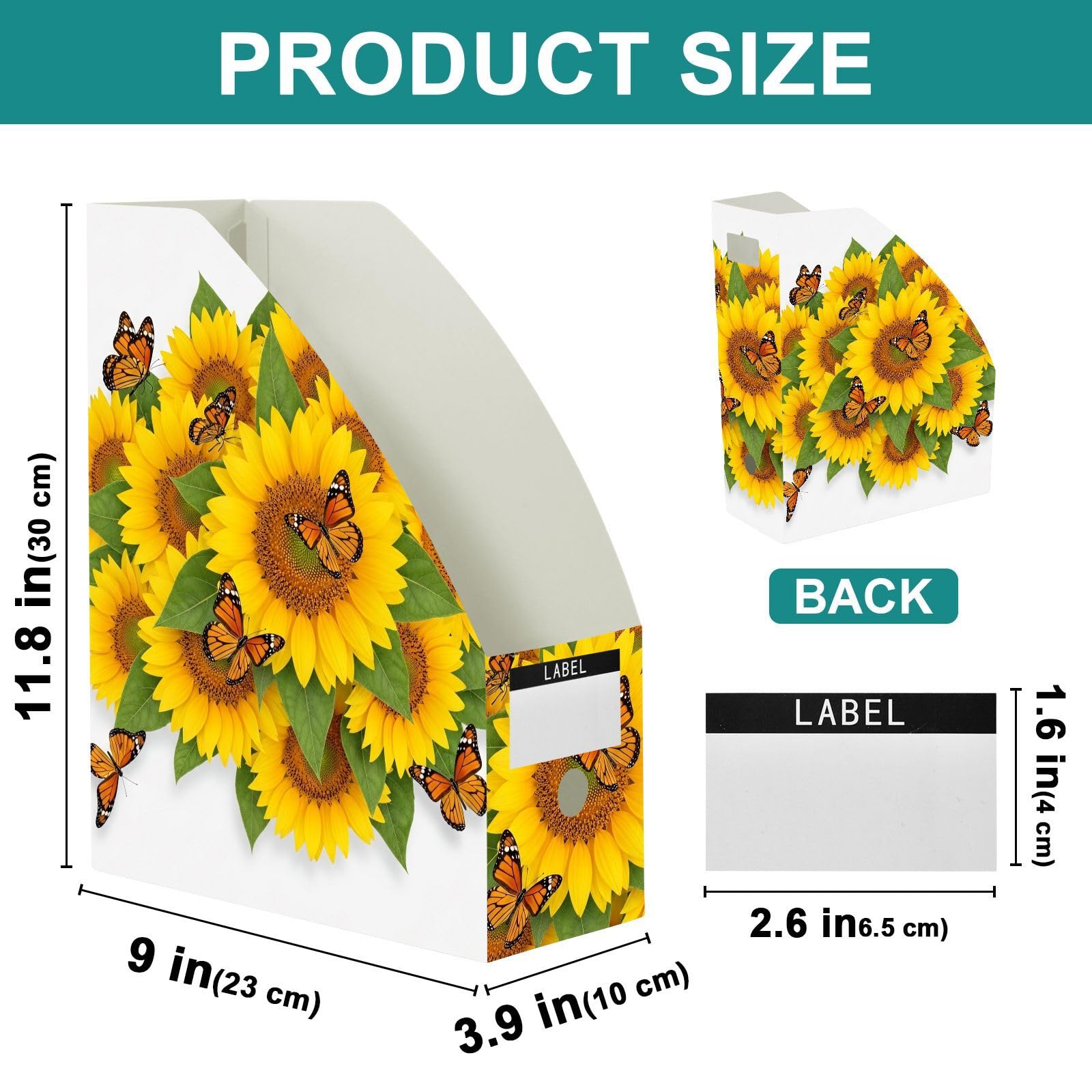 Portariviste classico bianco girasole per lettori
