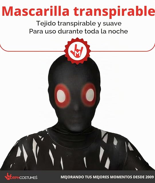 Foto 3 de 6 de Morphsuits Disfraz Monstruo Niño de Zalgo, Disfraz Halloween Niño Disponible en Talla M