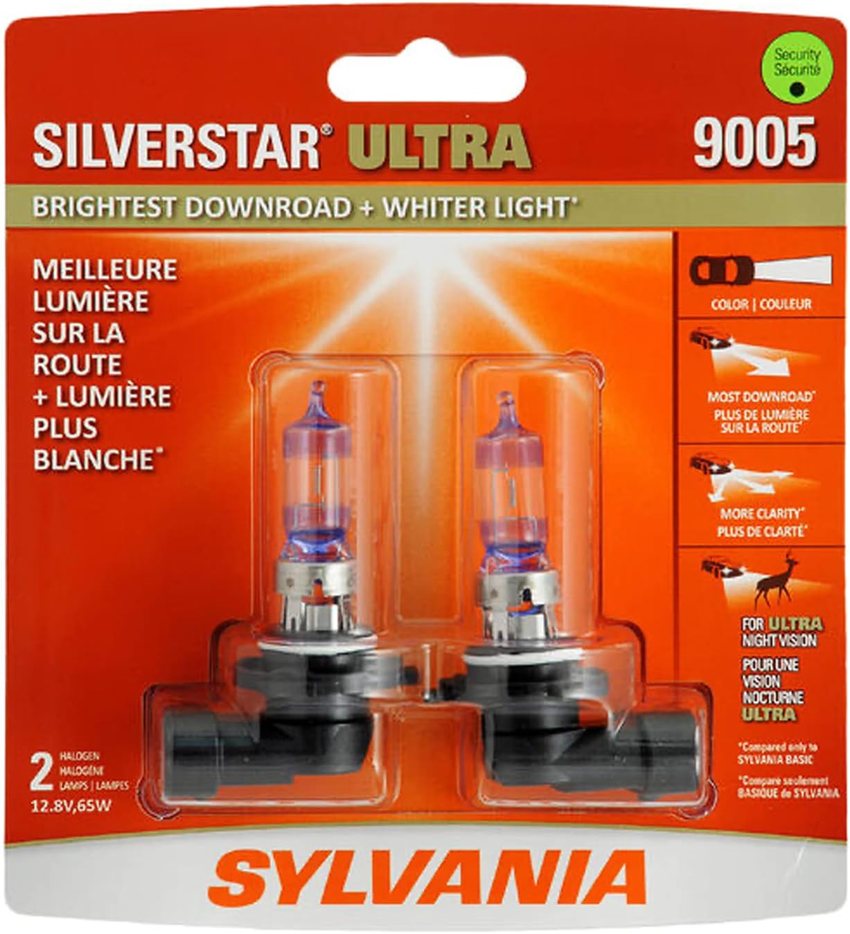 SYLVANIA 9005 SilverStar Ultra High Performance Halogen