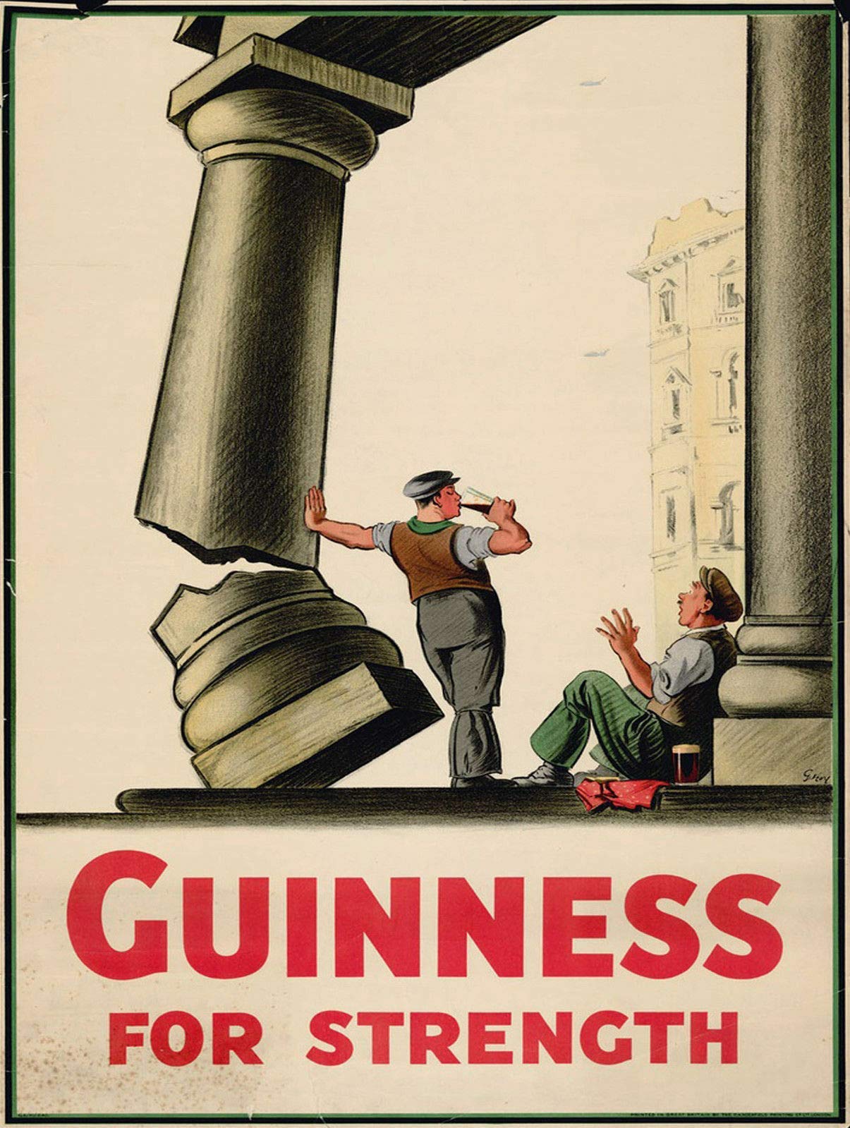 Inga Guinness For Strength Metal Wall Sign Tin Warningarden Doo Metal Tin Sign 8X12 Inches