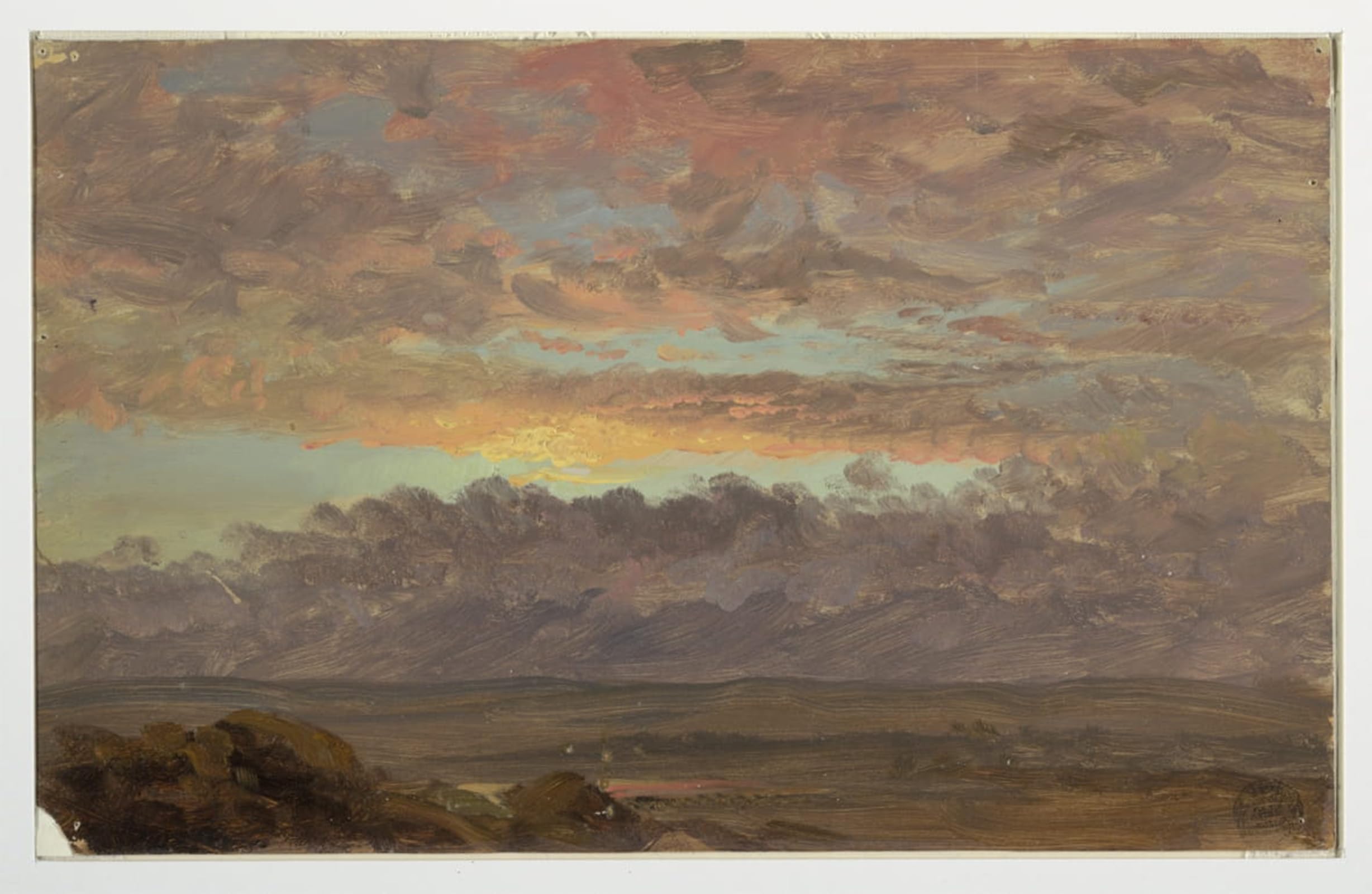 SERENDIPITP Retro Picture Poster Wall Art Pictures Painting Looking Across the Hudson Valley New York by Frederic Edwin Church Wall Art Canvas Print for Wall Decor 60x90cm