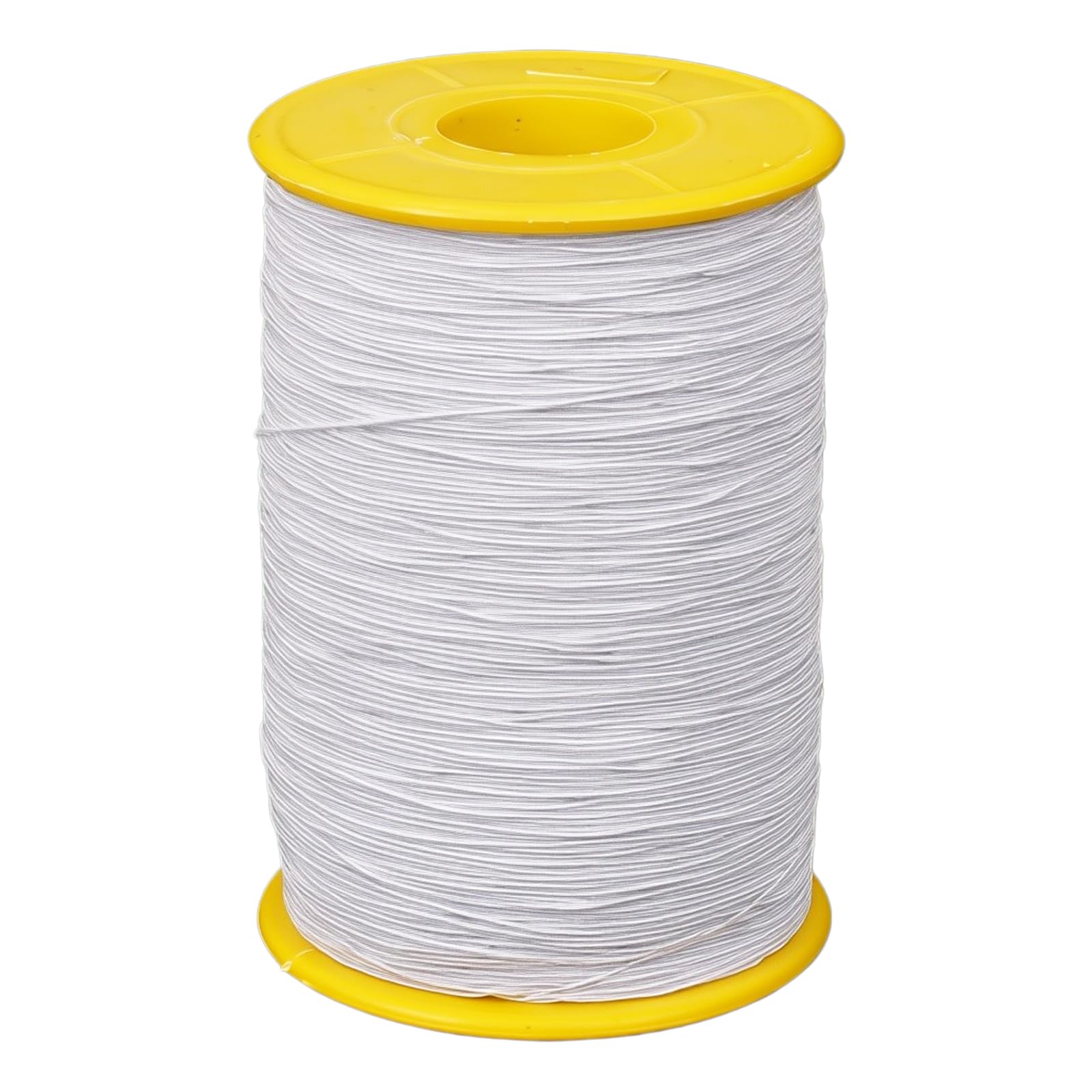 Shensuii White Elastic Cord for Sewing, 0.5mm 1 Roll