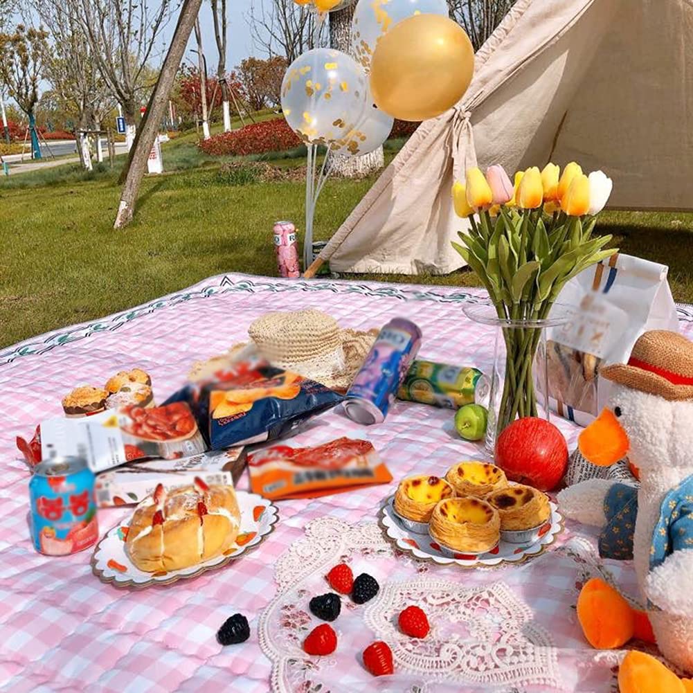 Couverture Tapis de Pique-Nique, Portable et Pliable Imperméable Résistant à l'humidite Tapis de Plage et Sac de Rangement Natte de Plage, Camping Voyage Plage Jardin Nappe