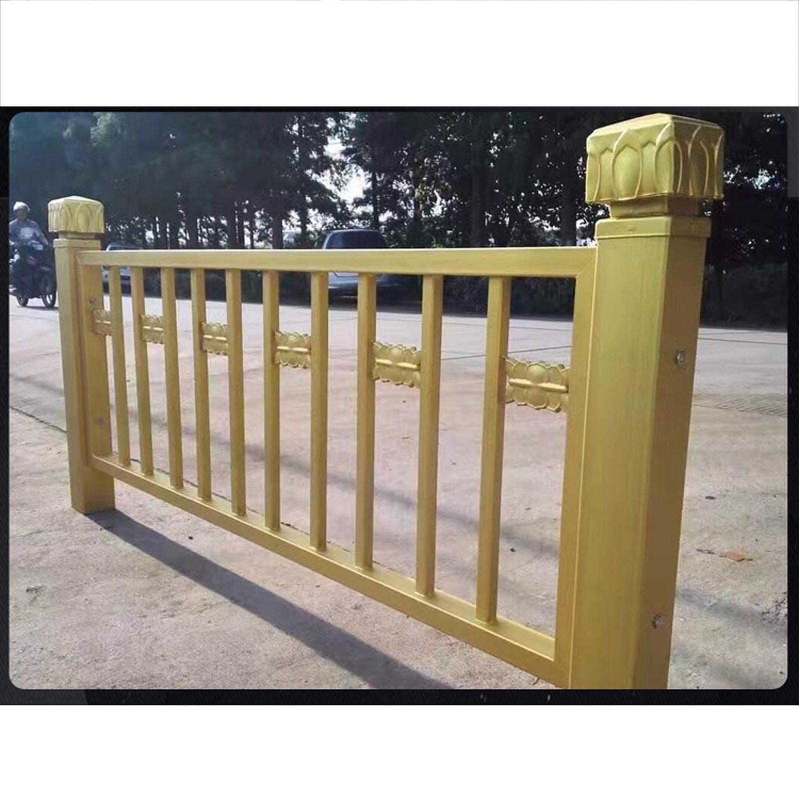 MFFIRE 4 Piezas Poste De Valla Tapas, Galvanizadas Tapas para Postes De Vallas para Vallas De Jardín Al Aire Libre, Cubiertas, Decoración De Patio De Columna,120x120mm