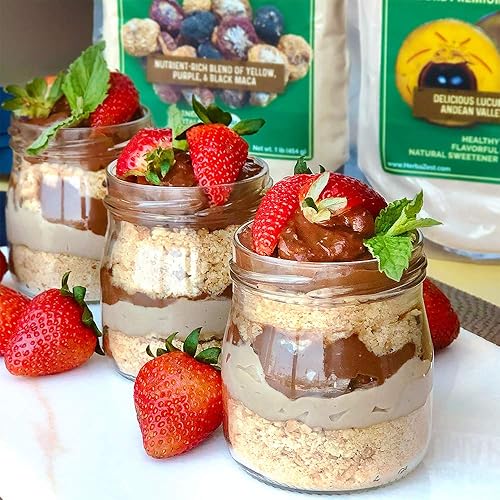 Vista 6 de HerbaZest Maca en polvo orgánico – 1 libra – Certificado USDA, vegano y sin gluten – Perfecto para batidos, jugos, hornear, yogur y cereales