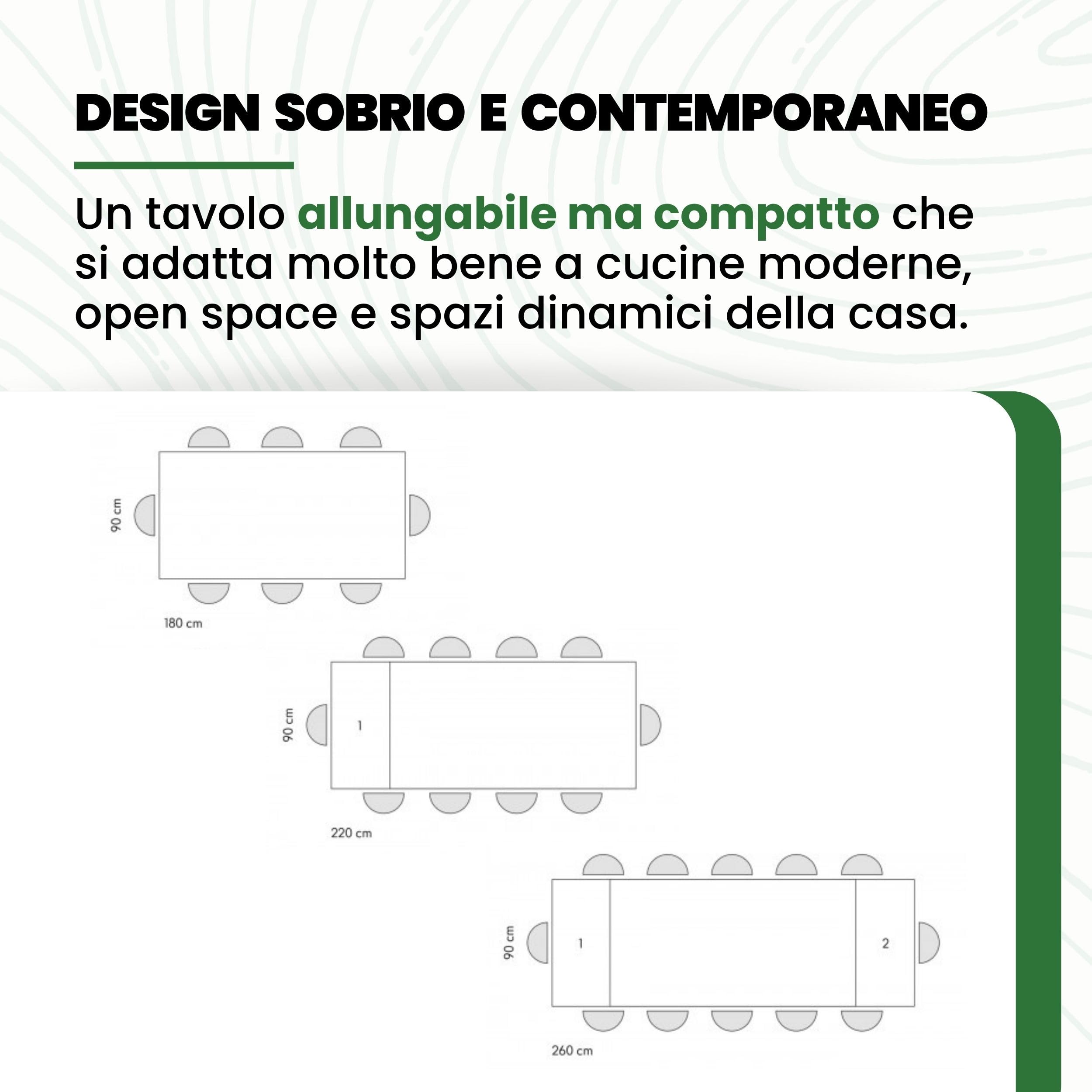 Mar.c.a. Design - Tavolo Effetto Marmo Allungabile 180/260x90x76 cm - Piano in Ceramica Golden e Gambe in Metallo Bronzo - Made in Italy