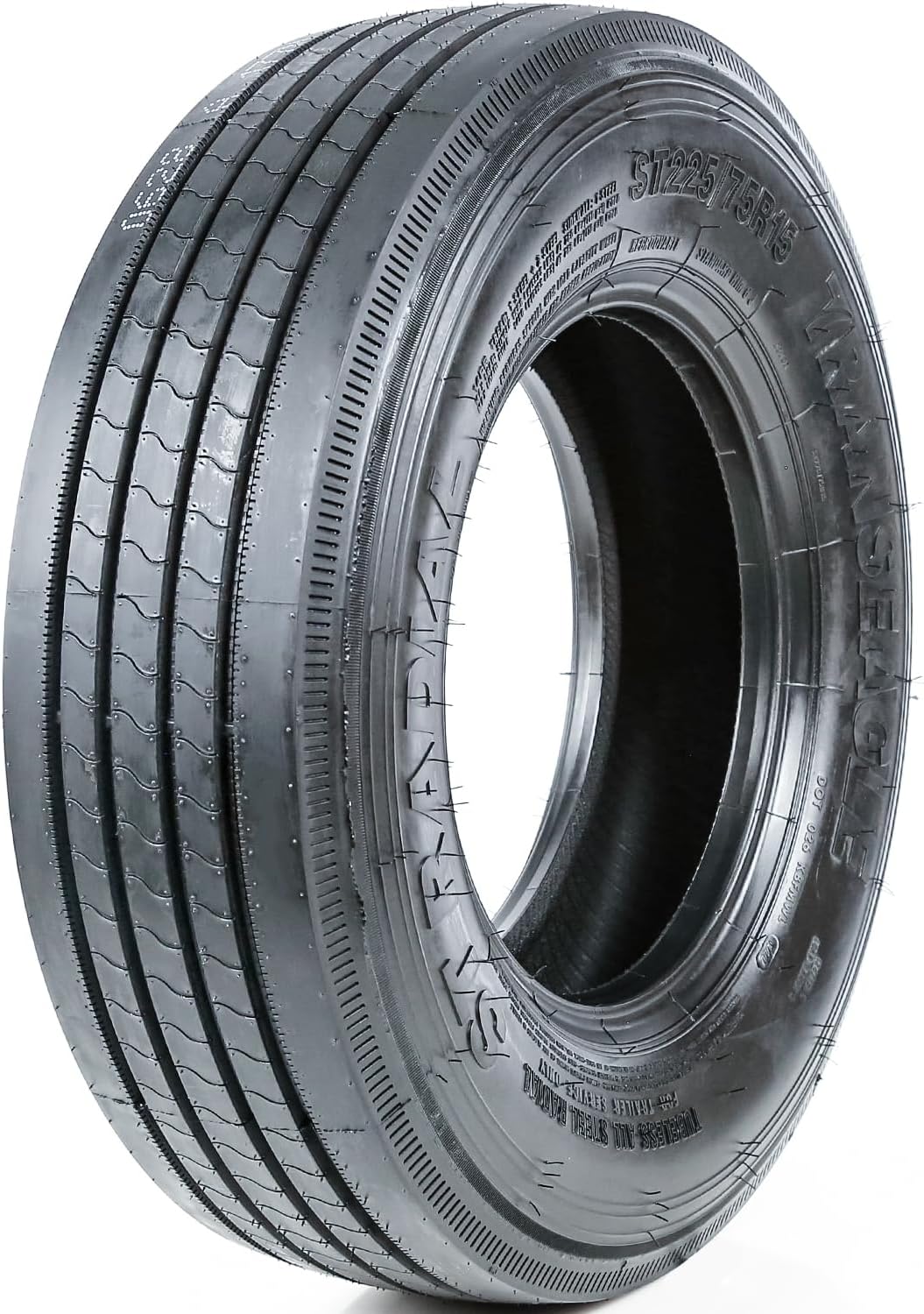 Transeagle ST Radial Premium Trailer Radial Tire-ST225/75R15 225/75/15 225/75-15 124/121L Load Range G LRG 14-Ply BSW Black Side Wall