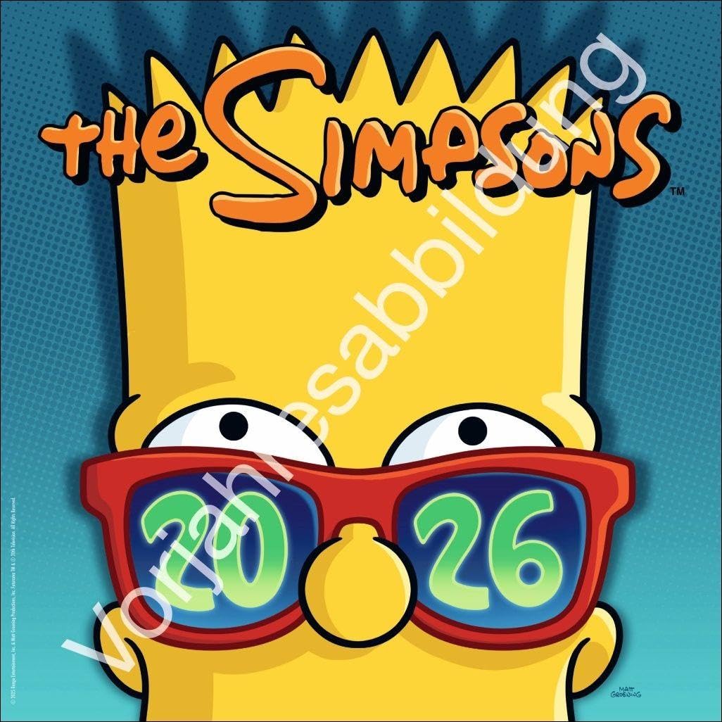The Simpsons Broschurkalender 2027: Wandplaner für alle Dates mit Homer, Marge und Co. Tolle Bilder aus der beliebten TV-Serie im Format 30,5 x 30,5 cm (geöffnet 30,5 x 61 cm)