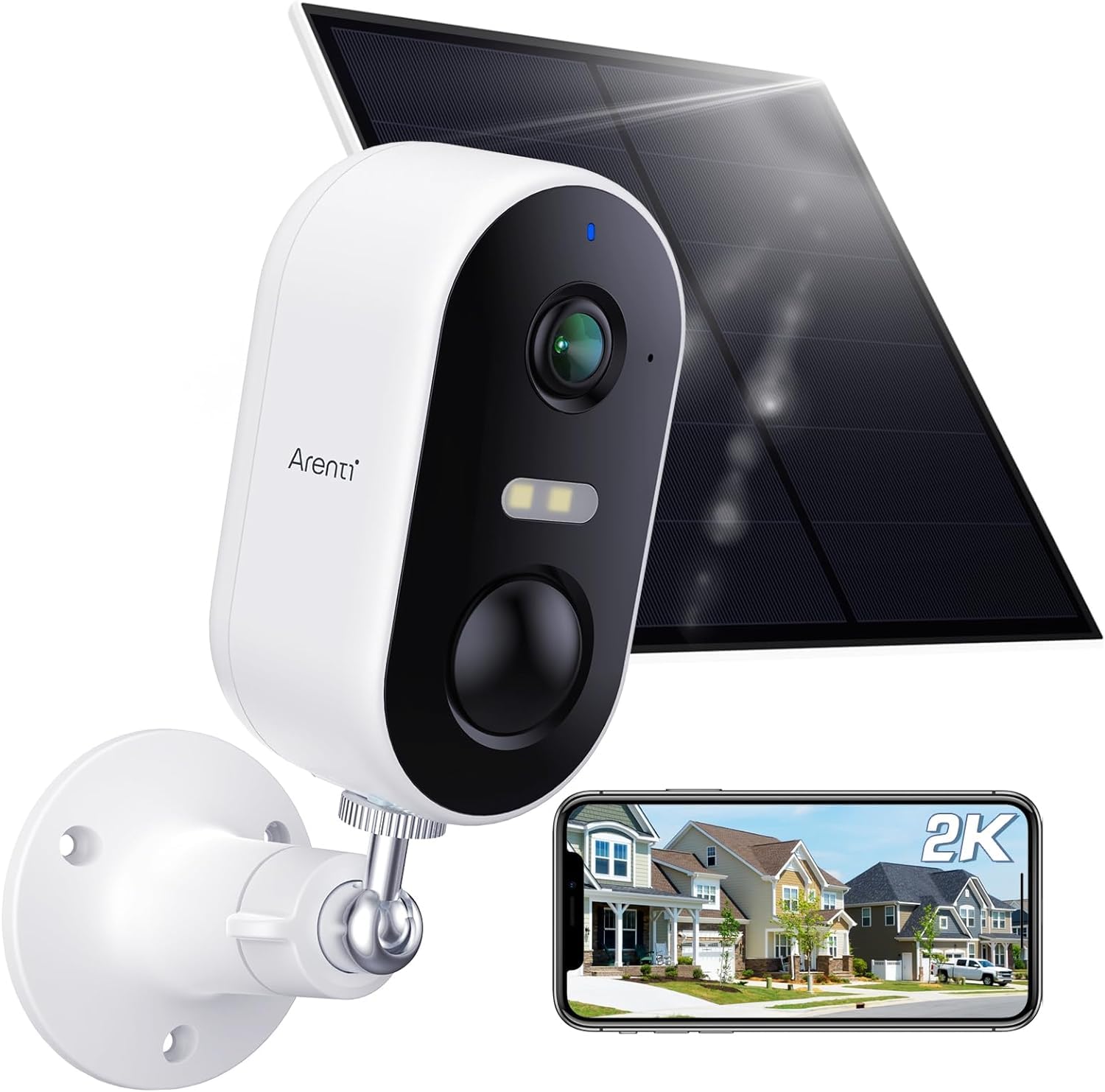 Imou IP-camera voor binnen, geavanceerde bewakingscamera, 1080p resolutie, inbraakbeveiliging, detectie van ongewone geluiden, bidirectionele audio, Cue 2