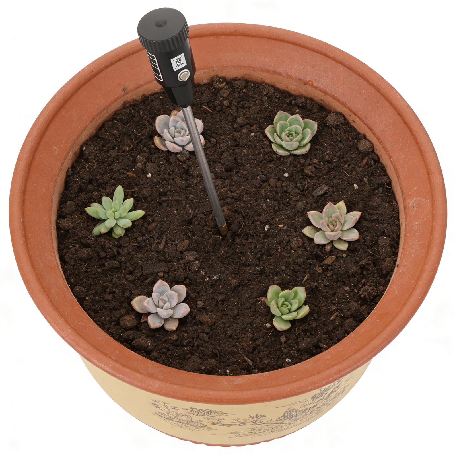 Sosoport Misuratore di Terreno Ph e Umidità con Sonda da 30 Cm, Strumento Portatile per Analisi del Suolo in Giardino, Prato e Piante da Interno ed Esterno, Intervallo Ph 3-8, Resistente