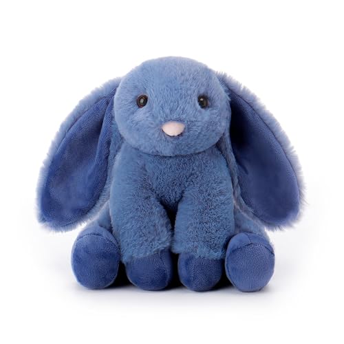 Apricot Lamb Toys Plush Navy Blue Bunny Rabbit Stuffed Animal with Fluffy Soft Ears (Navy Blue Bunny, 8 Inches)