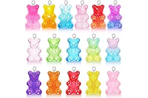 CCOZN 32 Pieces Gummy Bear Necklace - Sugar-Free Style