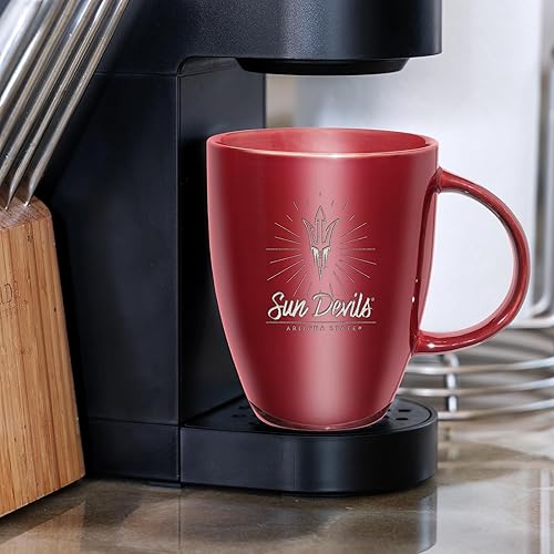 Vista 260 de Rico Industries NCAA - Taza de cerámica con grabado láser, 18 onzas, café y té