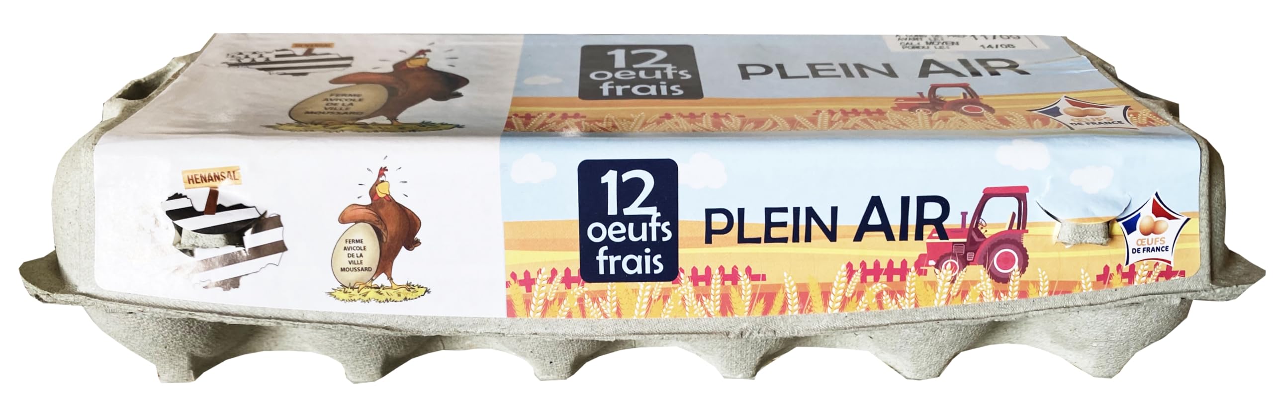 Œufs de Poules Elevées en Plein Air 12/Boite - Livraison Gratuite France (2 boites)