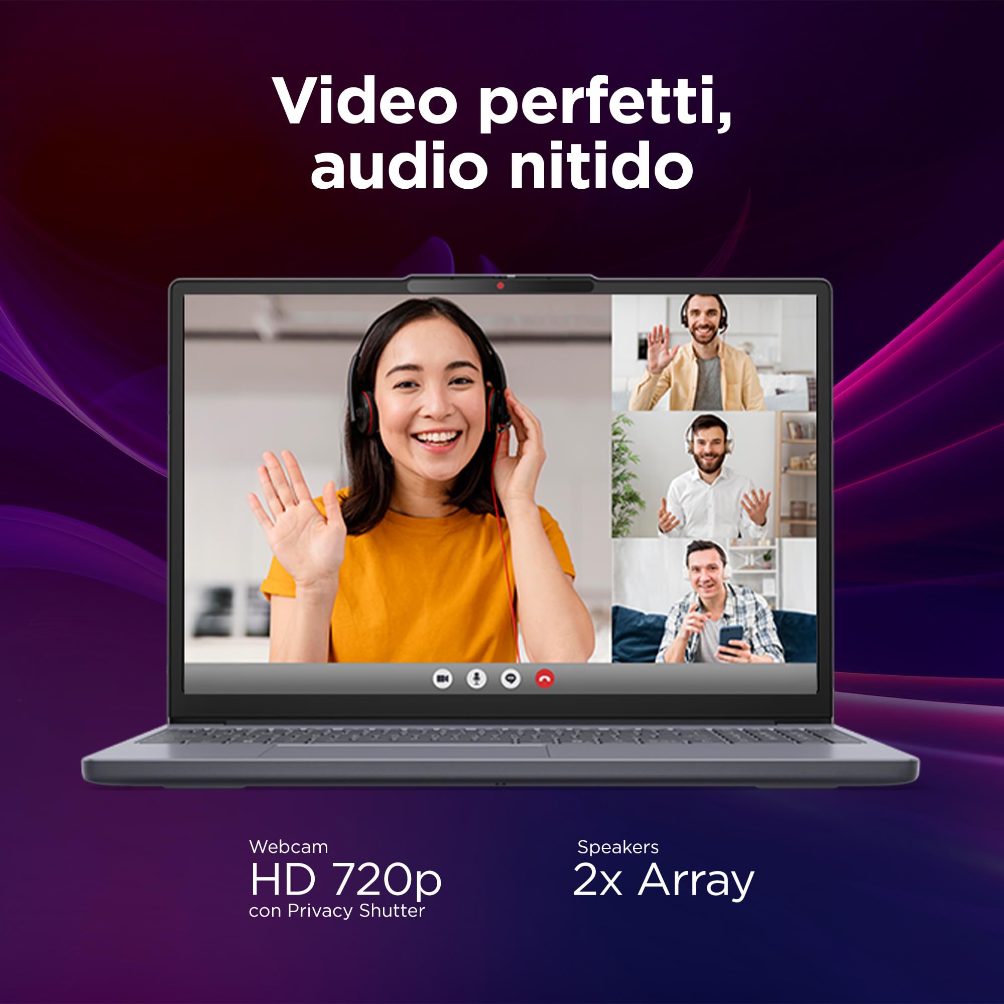 Lenovo IdeaPad Slim 3 Notebook 15.3'' IPS WUXGA (1920x1200), Intel Core i7-13620H, RAM 16GB, 512GB SSD, Windows 11 Home, WiFi 6 - Luna Grey