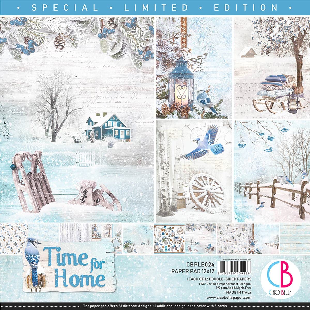 susiebsuppliesCiao Bella Time for Home Special Edition 12"x12" Paper Pad
