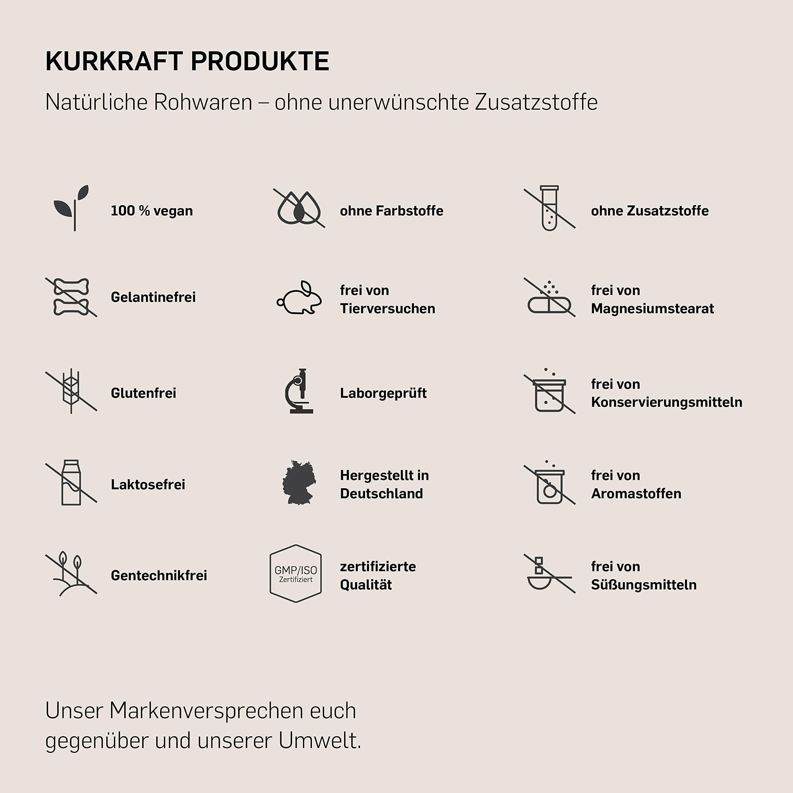 KURKRAFT BIO Mönchspfeffer Kapseln hochdosiert (4:1 Extrakt) - besonders kleine Kapseln - Echter Bio Vitex Agnus Castus - aus ökologischer Landwirtschaft - sorgfältig in Deutschland produziert
