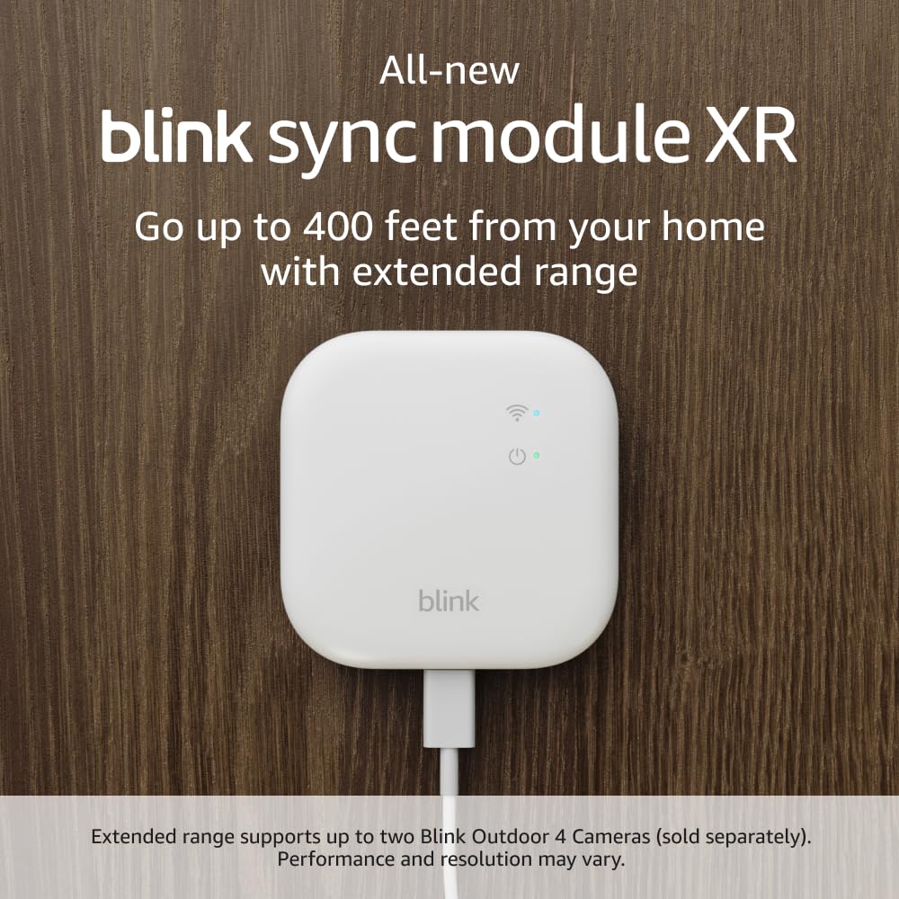 All-new Blink Sync Module XR — System hub for all Blink devices, go up to 400 feet from your home with extended range for Outdoor 4
