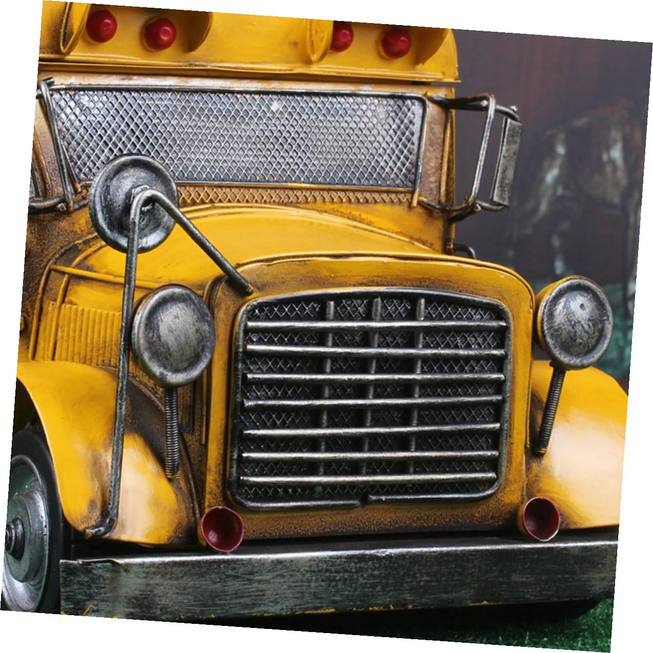 TOYANDONA Vintage Eisen Auto Modell Kleine Antike Fahrzeug deko aus Metall Handgefertigtes Retro Sammlerstück für Zuhause und Büro Detailreich Nostalgisch Robustes Blechspielzeug