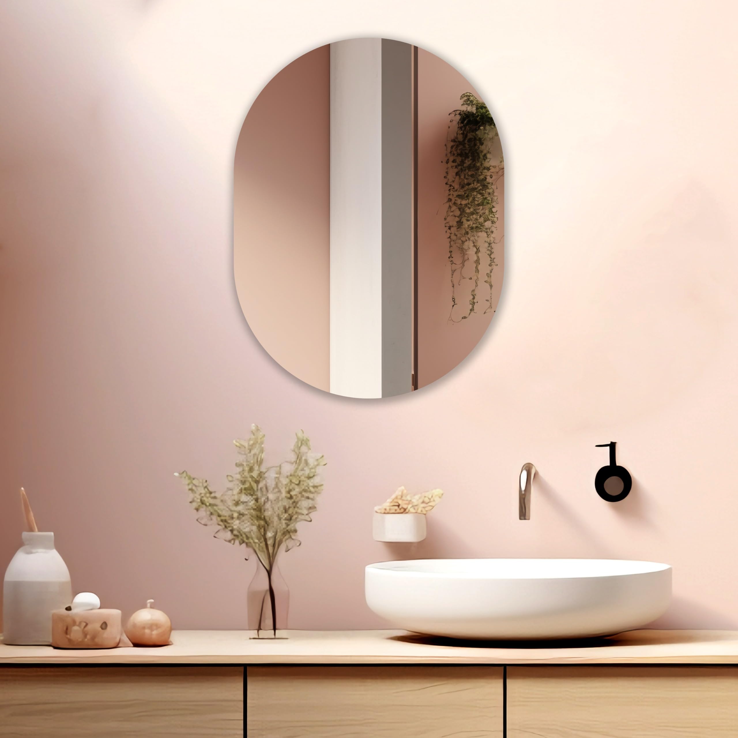 NEVEX LED Wall Mirror - Frameless Vanity Mirror with Light -19