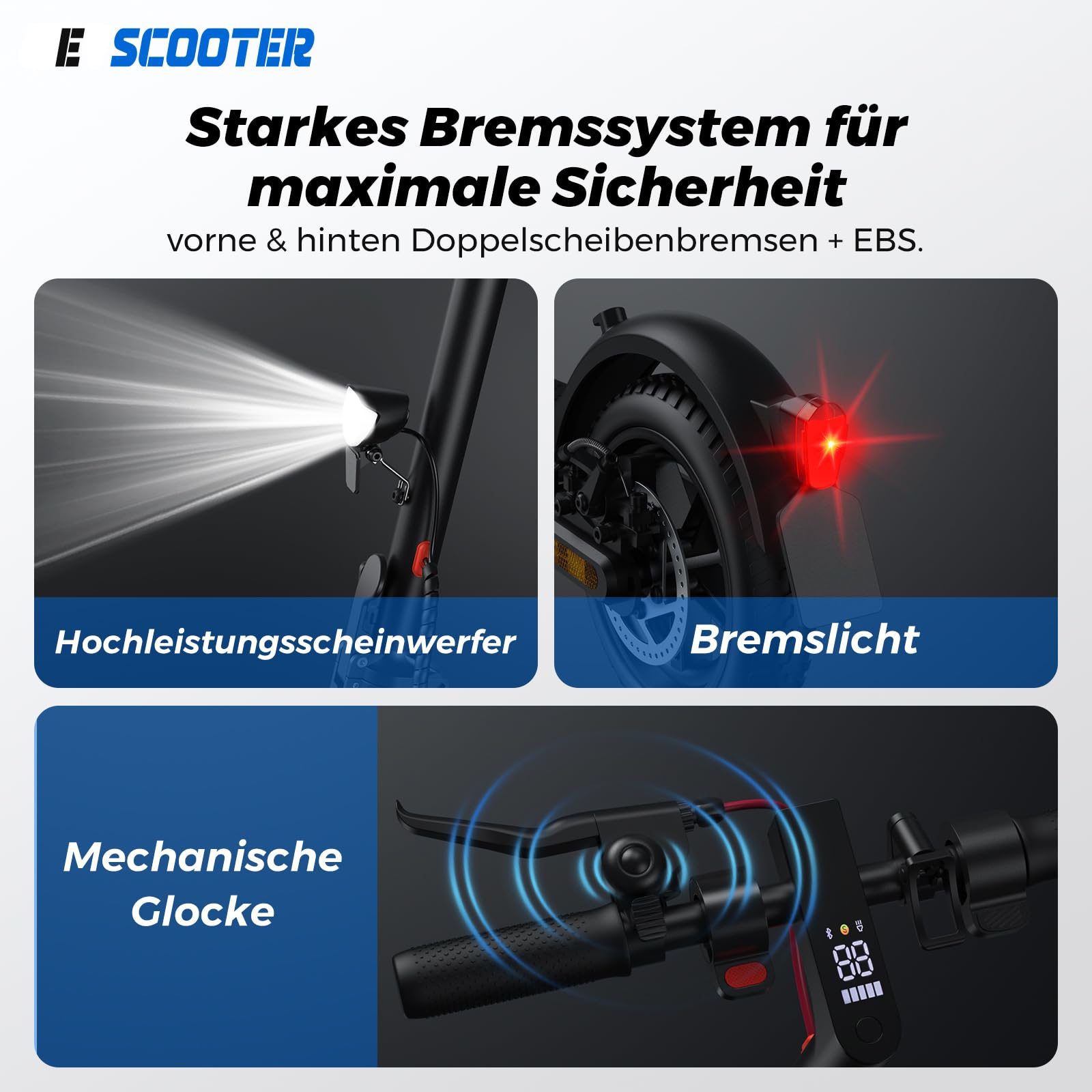 E-Scooter mit Straßenzulassung 25-30km Reichweite 13kg Einfaches Pendeln
